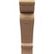 Ekena Millwork 4"W x 16"D x 16"H Thin Mayflower Rough Cedar Woodgrain TimberThane Corbel, Primed Tan CORUR04X16X16MAYRCPR - alternate 2